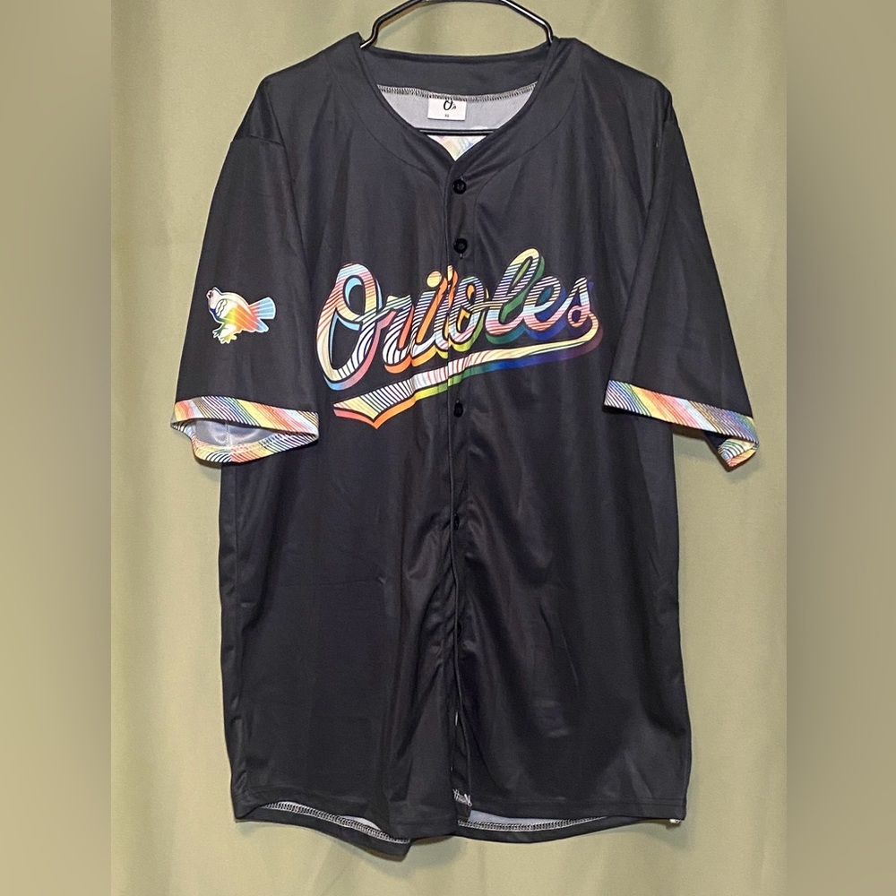Baltimore Orioles Pride + LGBTQ Night 2025 Baseball Giveaway Jersey Unisex XL